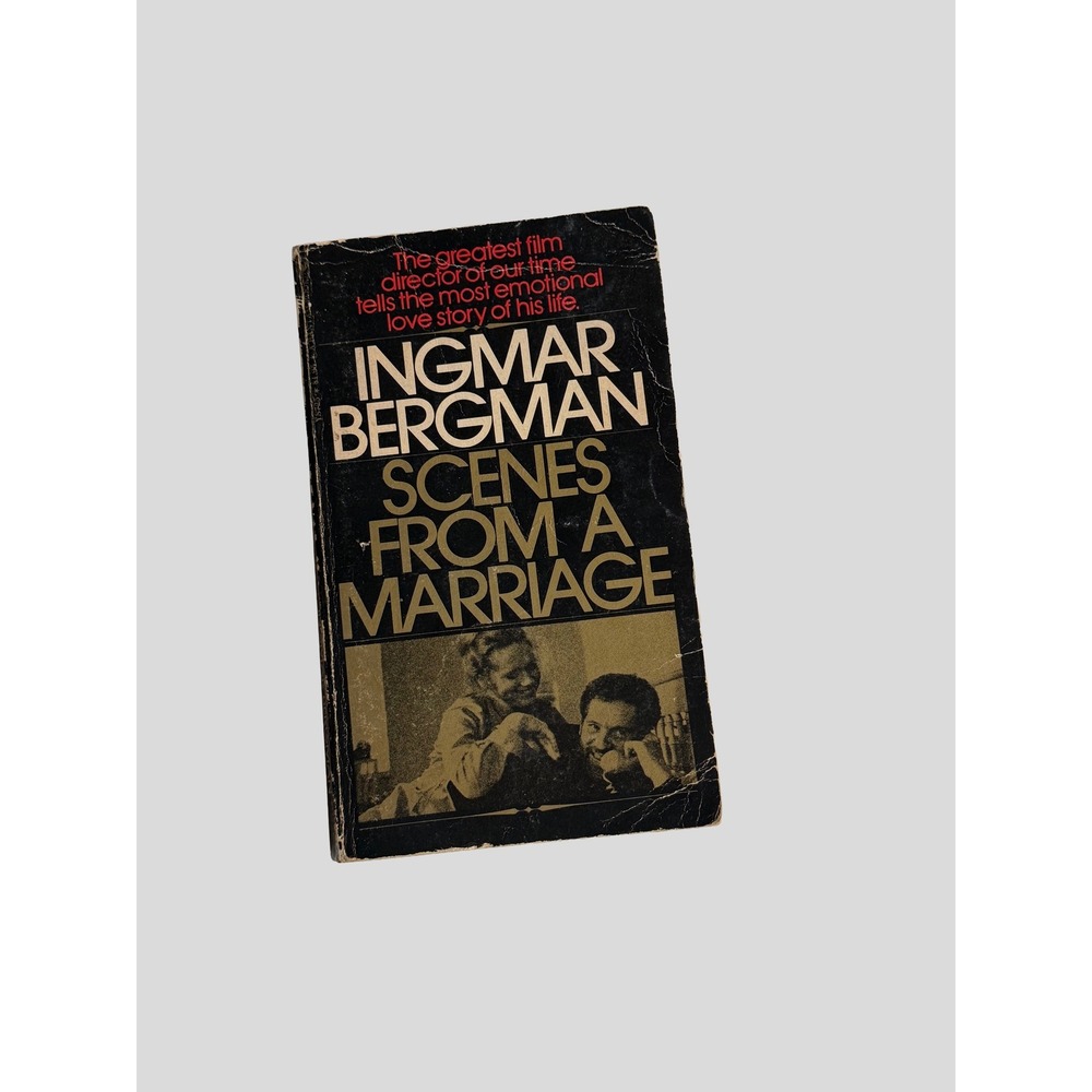 Scenes From A Marriage Ingmar Bergman 1975 Bantam Vintage Paperback Film Script